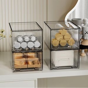 COPY - 4 Piece Set Stackable Makeup Organizer Drawers